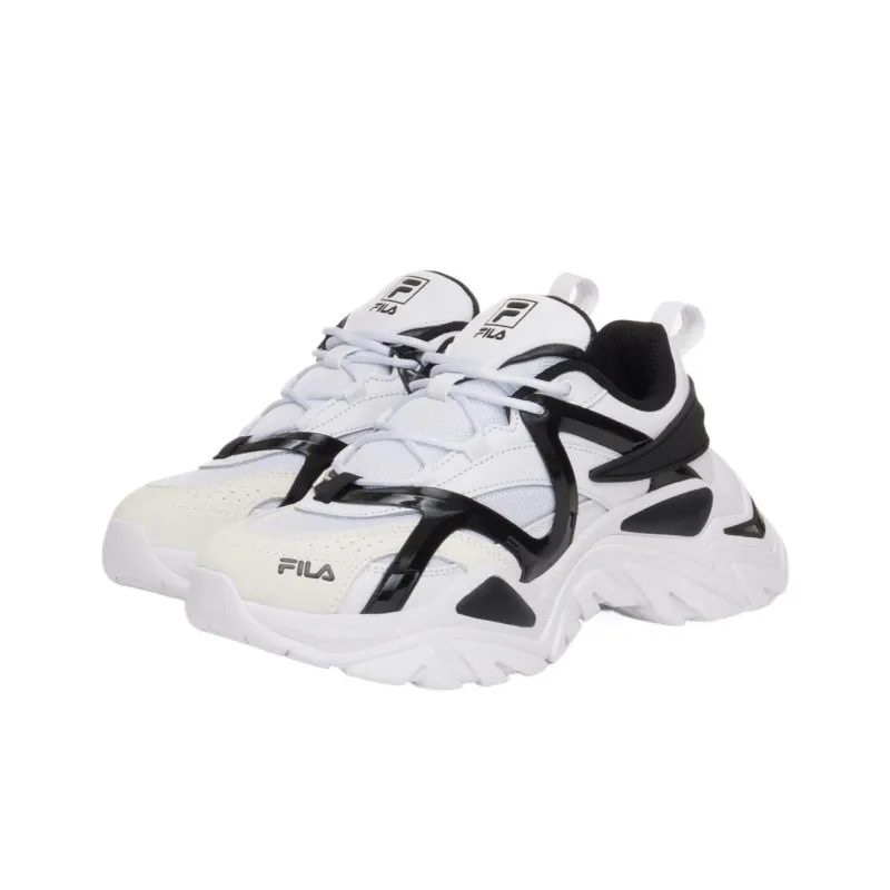 FILA Electrove 3 Low Top Casual Shoes Women's Black White-3