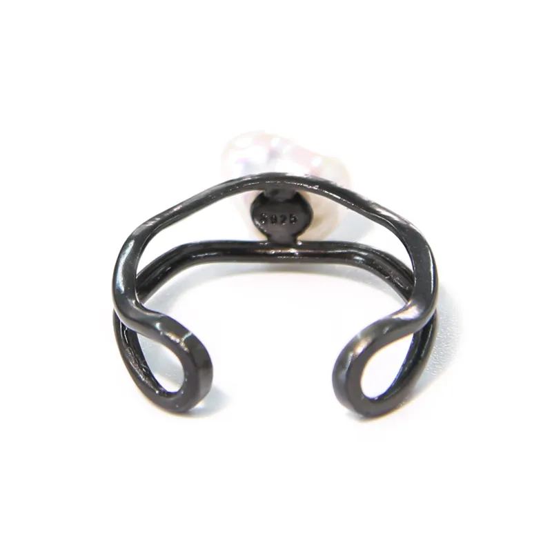 SANWUBALUOKE Pearl Rings Women's-2