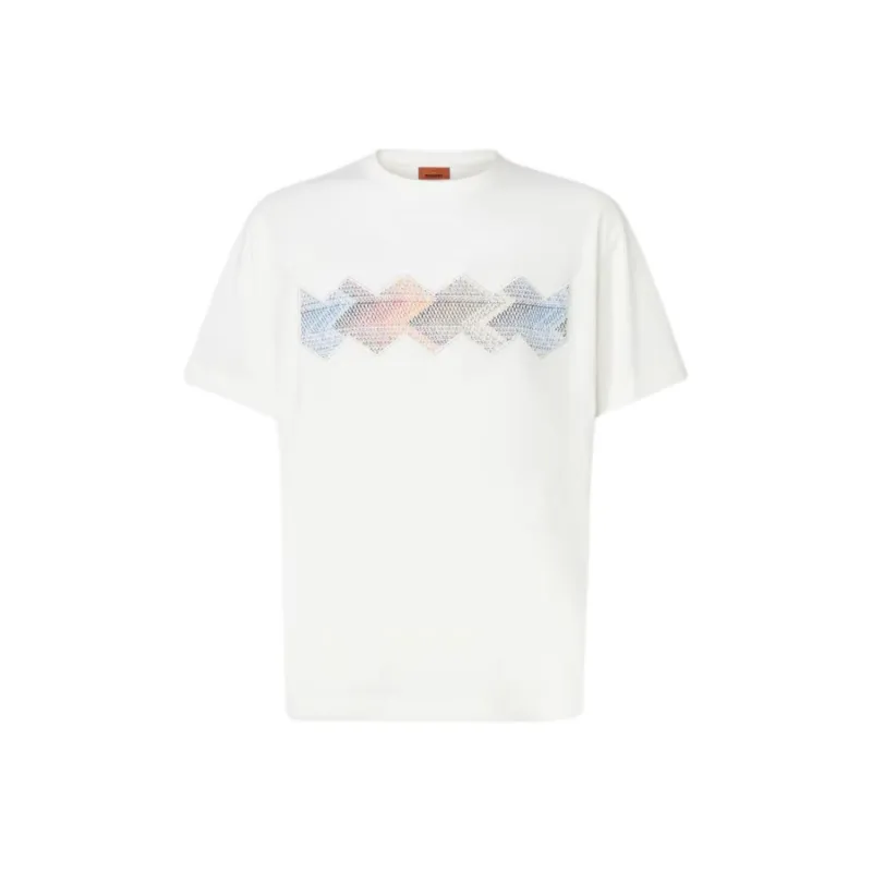 MISSONI Gradient Zig Zag Insert Crewneck T Shirt-0