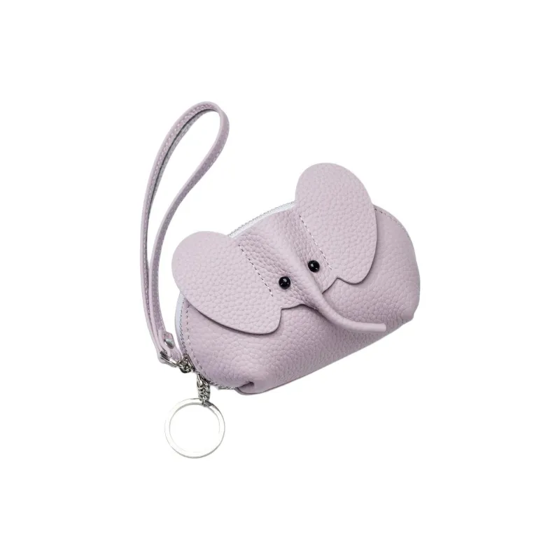Tong Tong Rabbit Top Grain Cow Leather Coin Purse Women's Multicolor-4