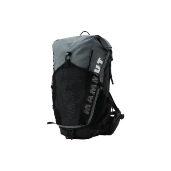 MAMMUT Mountaineering Bag Outdoor Bag Recycled Material 28 35L Black & Light Blue Women's