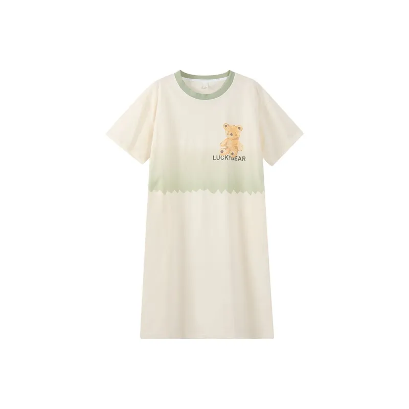 FENTENGCARE Nightgown Women's Apricot-0