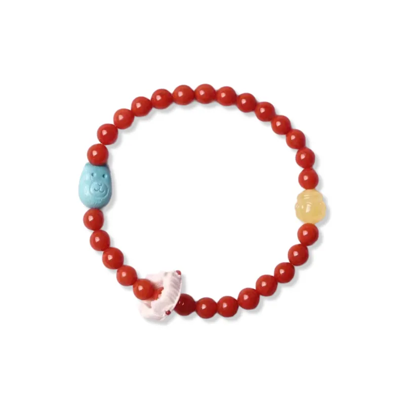 Xiangyan Southern Red Agate Fine Jade Bracelets Unisex-0
