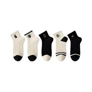 Temooues Ankle Socks Women's 5 Pack