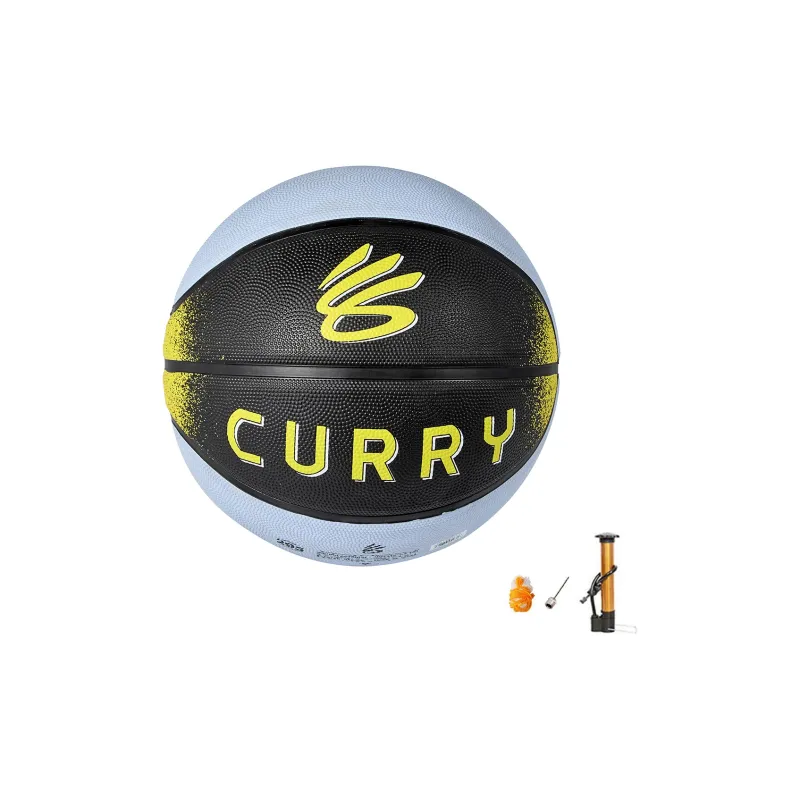 Under Armour x KULI CURRY Collection Rubber Basketball Black Blue Size 7 Street Training Unisex-2