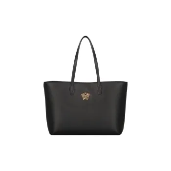 FANSIZHE Calfskin Tote Bag, Shopping Bag, Shoulder Bag Women's Black