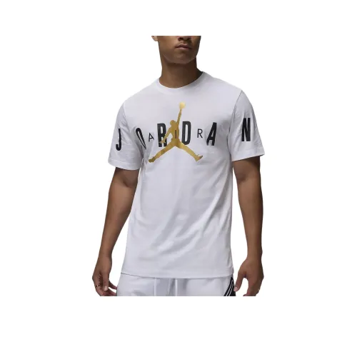 Jordan Air T Shirt Men's White/Metallic Gold/Black