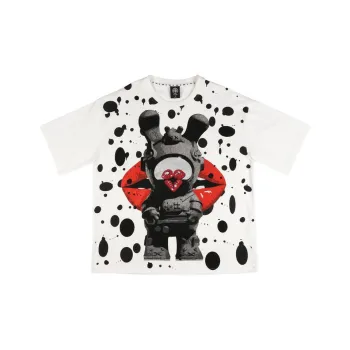 TCH T-Shirt Unisex White With Black Logo