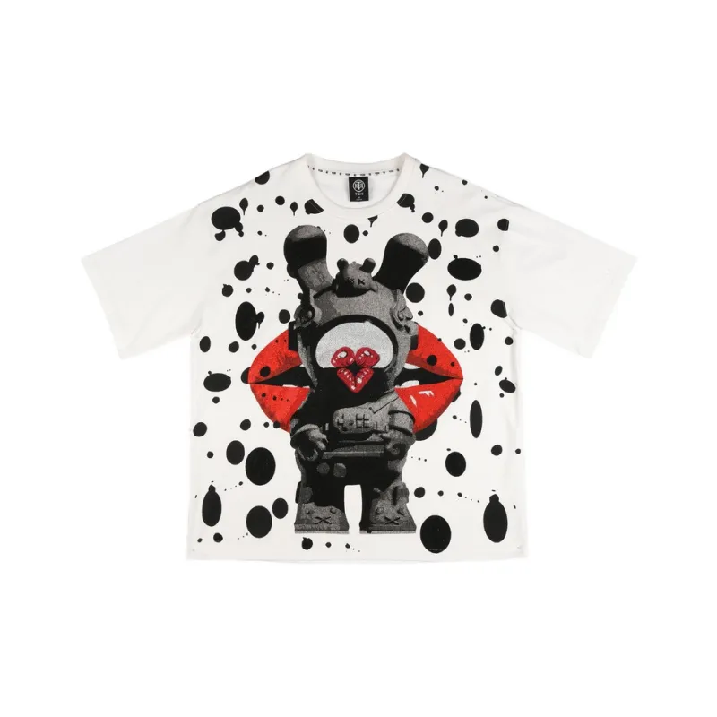 TCH T Shirt Unisex White With Black Logo-0