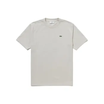 LACOSTE T Shirt Unisex Gray Beige