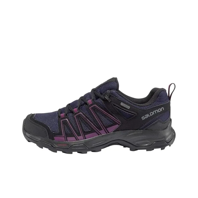 SALOMON EASTWOOD GTX Anti Slip Wear Resistant Low Top Hiking Shoes Women's Blue Black Purple-0