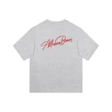 Heather Gray with Red Print