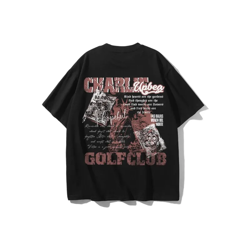 CHARLIE GOLF T-Shirt Unisex Navy Blue-2