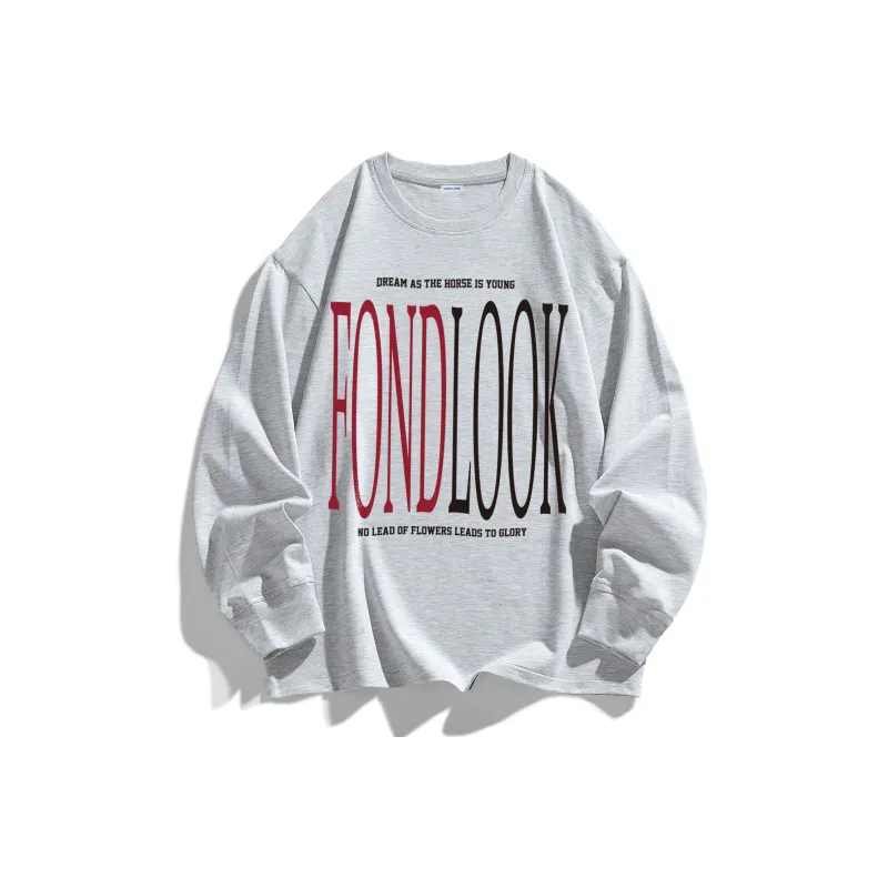 FONDLOOK Long-Sleeved T-Shirts Unisex-6