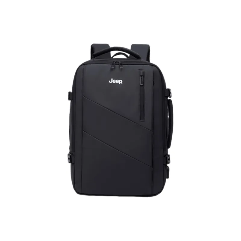Jeep Polyester Travel Bag Backpack Men's Black-0