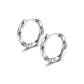 Mobius Silver Hoop Earrings 1 Pair