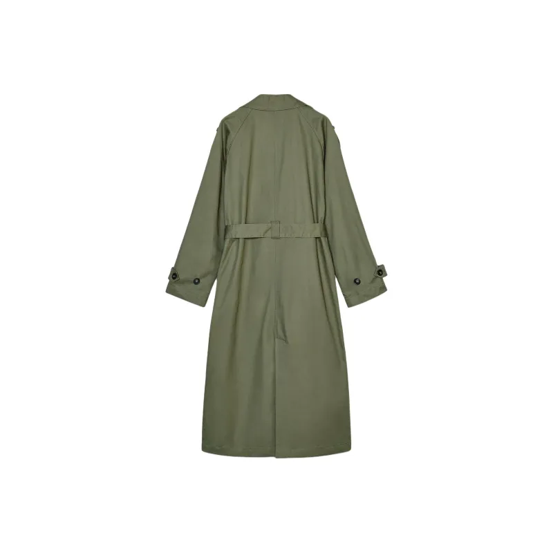ZARA Trench Coats Women's Khaki-1