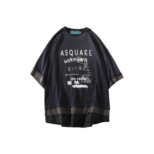 A SQUARE ROOT T Shirt Unisex Navy Blue