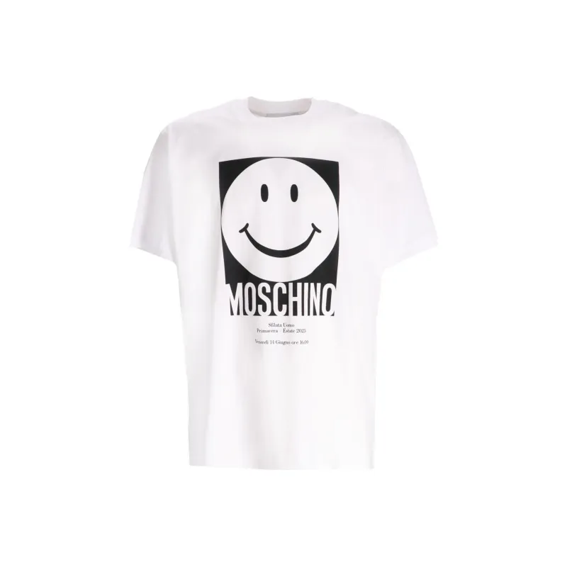 MOSCHINO X Smiley Crewneck T Shirt-0