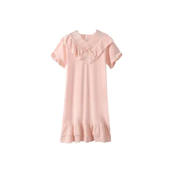FENTENGCARE Nightgown Women's Peach