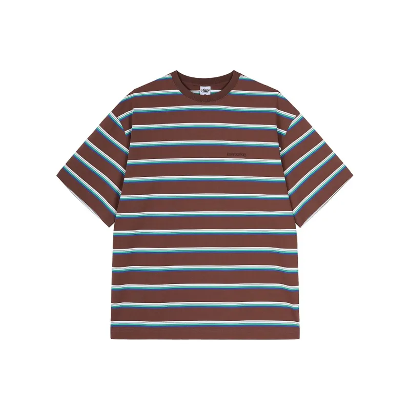 MATCHA STORY T Shirt Unisex Coffee Stripes-0