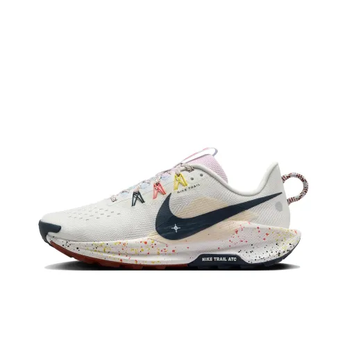 Nike React Pegasus Trail 5 Summit White Football Grey Pink Foam Armory Navy Women's