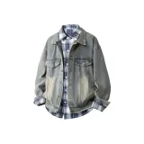 Yellow Mud Coat+Blue Shirt