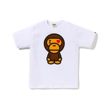 A BATHING APE Heart Baby Milo Tee