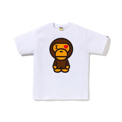 A BATHING APE Heart Baby Milo Tee