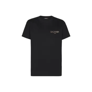 BALMAIN Logo Detailed Crewneck T Shirt