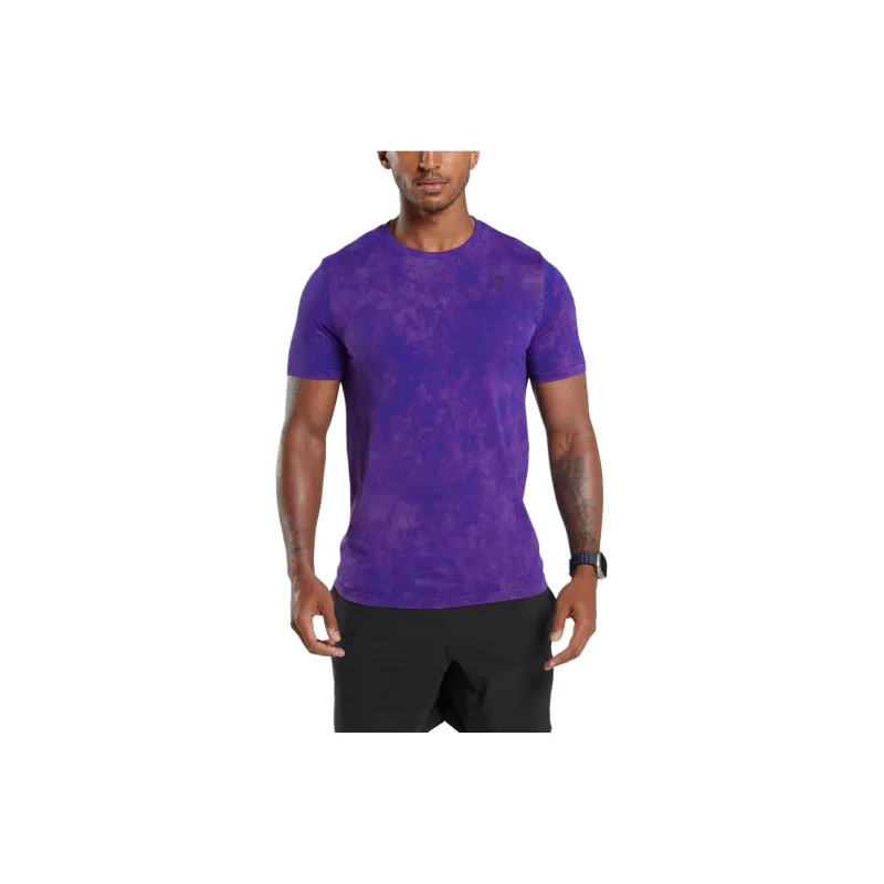 GYMSHARK WASHED SEAMLESS T-SHIRT T-Shirt Men's Purple-0
