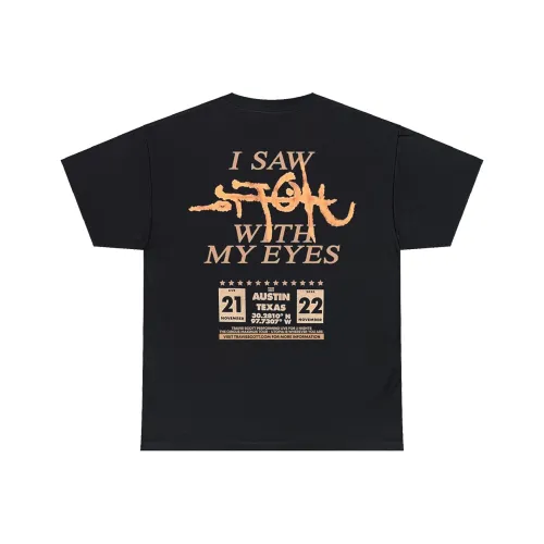Travis Scott T-Shirts Unisex Black