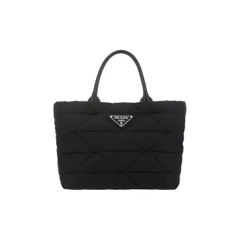 PRADA Thickened Nylon Tote Bag Shopping Bag Handbag Men's Black