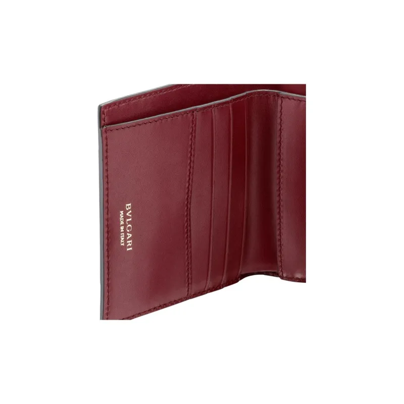 BVLGARI Serpenti Forever Calfskin Wallet Women's Pink-2