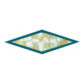 SUZHOU MUSEUM Mulberry Silk Scarves Women's Green/Yellow