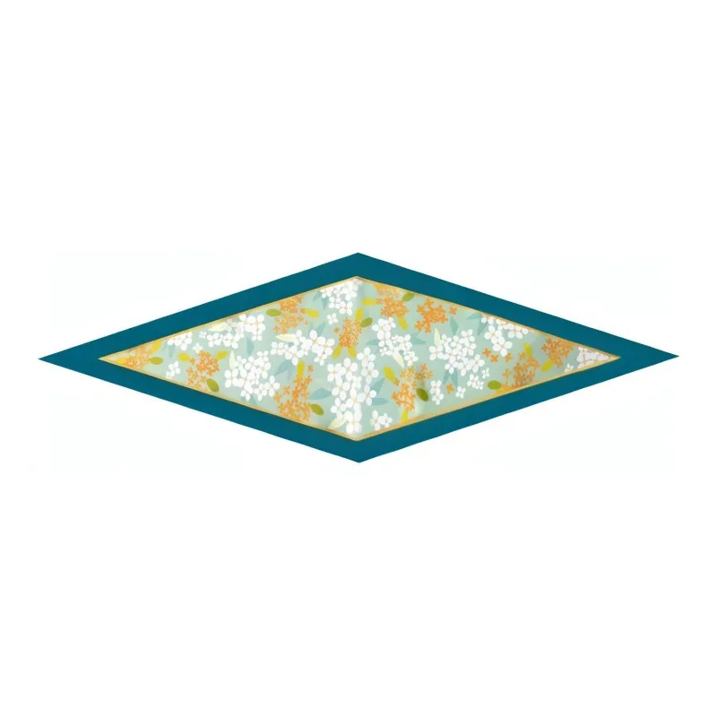 SUZHOU MUSEUM Mulberry Silk Scarves Women's Green/Yellow-0