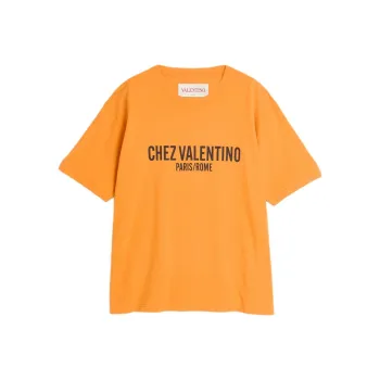 Valentino Chez Valentino Printed Crewneck T Shirt