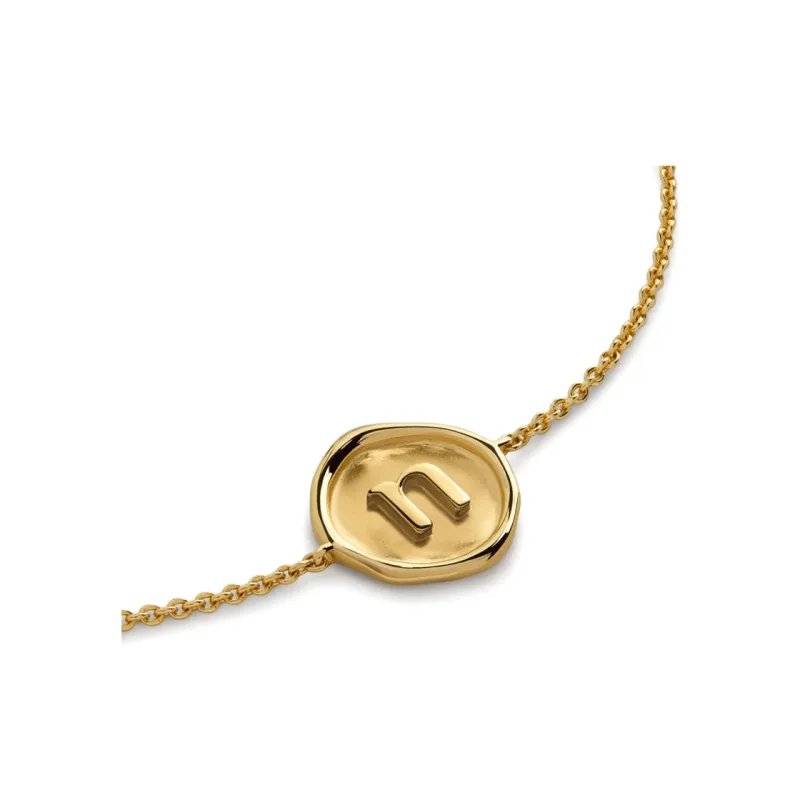 Monica Vinader Sterling Silver Plated With 18k Gold Bracelets Women's Gold-1