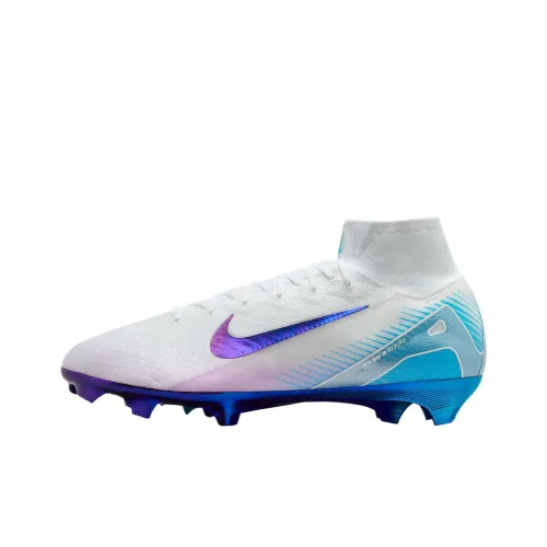 Nike Mercurial Superfly 10 Anti Slip Wear Resistant Soccer Shoes Unisex White