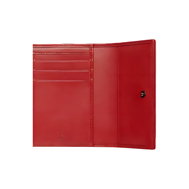 GUCCI GG Marmont Leather Wallet Women's Red-4