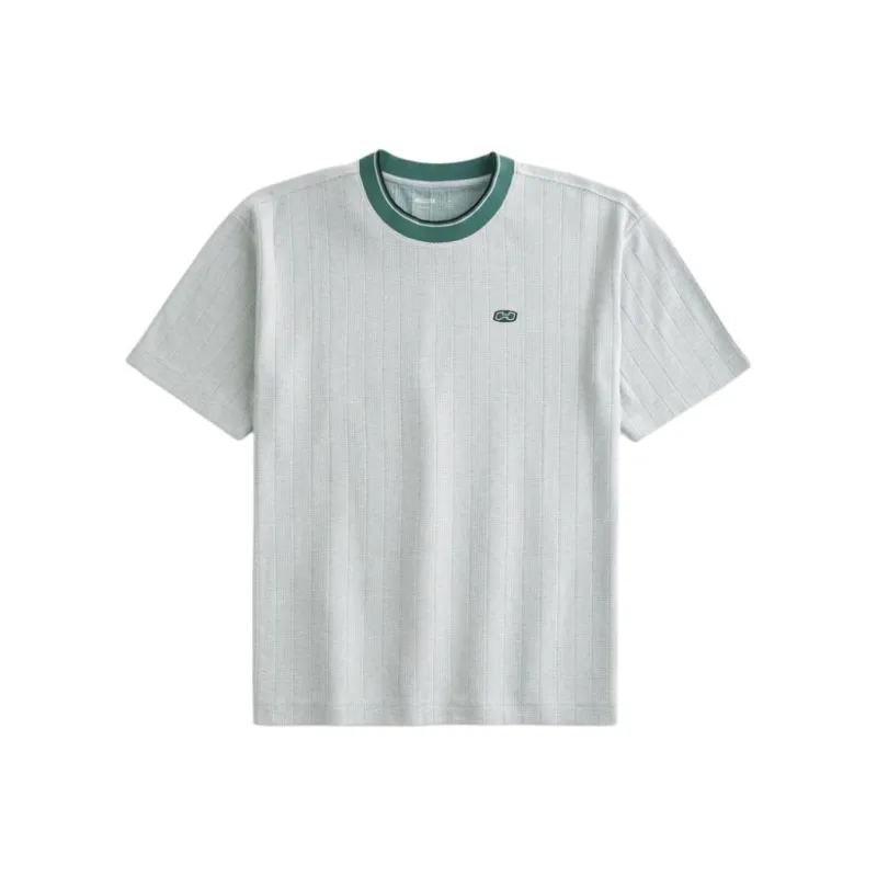 Hollister T-Shirt Men's Gray Cyan-0