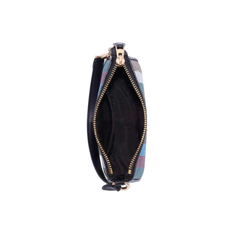 COACH Nolita Canvas With Leather Pochette, Shoulder Bag, Clutch Trumpets Women's Brown & Rainbow-2