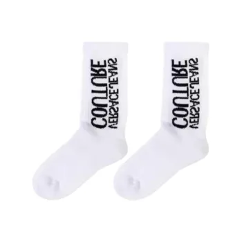 VERSACE JEANS SS25 Mid Calf Socks Women's 1 Pack White