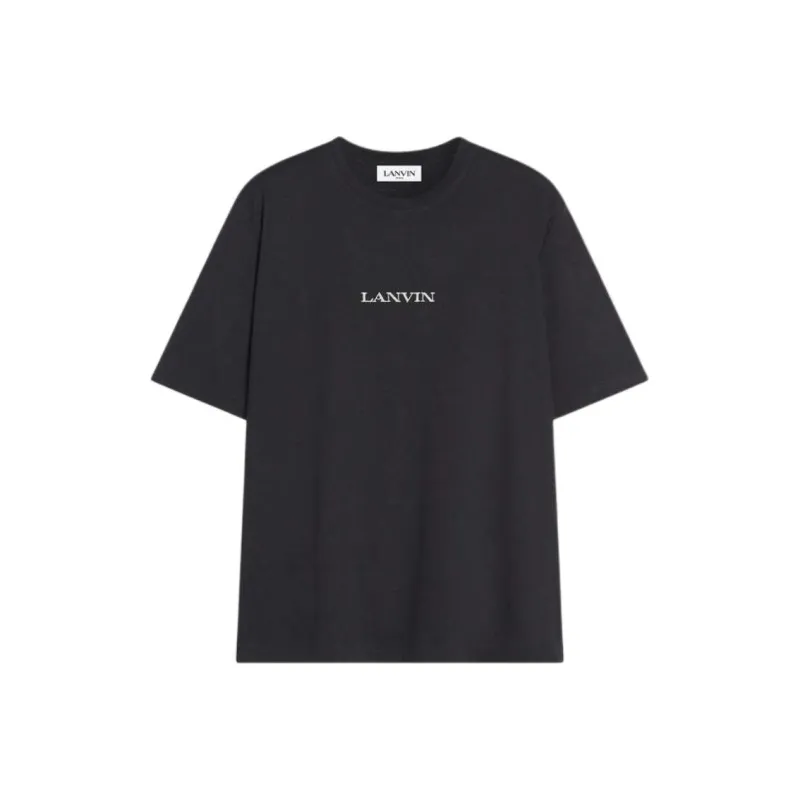 Lanvin Logo Embroidered Classic T Shirt-0