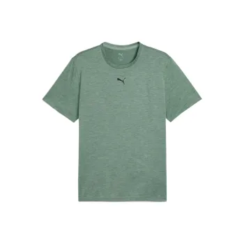 PUMA Essentials HeatherDRYCELL Cat Tee T-Shirt Men's Green