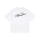 White with Black Print