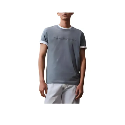 CALVIN KLEIN T Shirt Men's Haze Blue