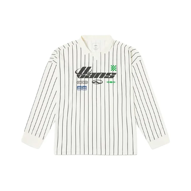 Vans SS25 T Shirt Men's Ecru Stripes-0