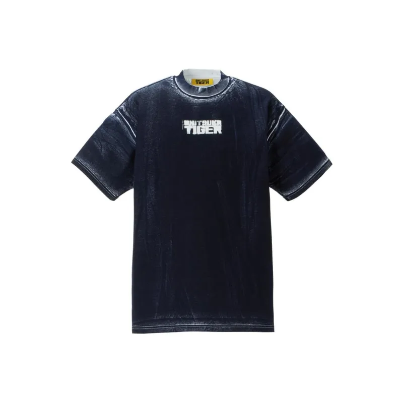Onitsuka Tiger PRINTED T Shirt Unisex White/Navy Blue-0