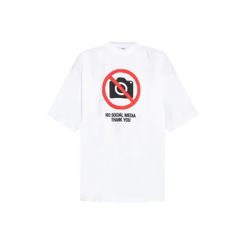 Vetements No Social Media T Shirt